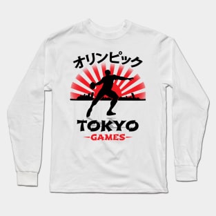 Discus Thrower Tokyo Olympics Track N Field Athlete Long Sleeve T-Shirt